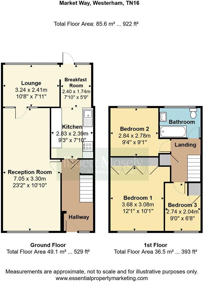Market Way, Westerham floorplan