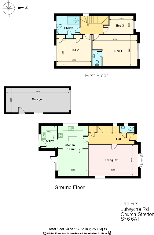 The Firs, Lutwyche Road, Church Stretton, Shropshire floorplan