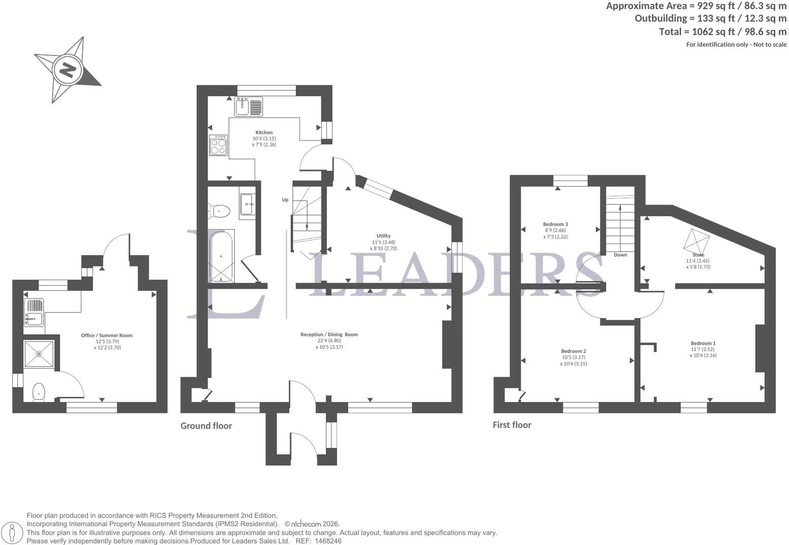 Hope Cottages, Phoenix Lane, Ashurst Wood floorplan