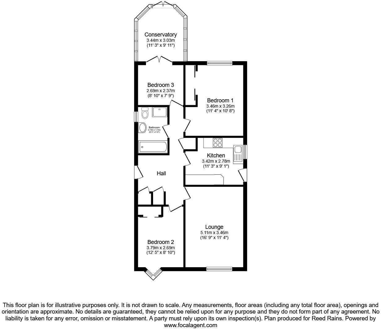 Bransdale Close, Normanton, West Yorkshire, WF6 floorplan