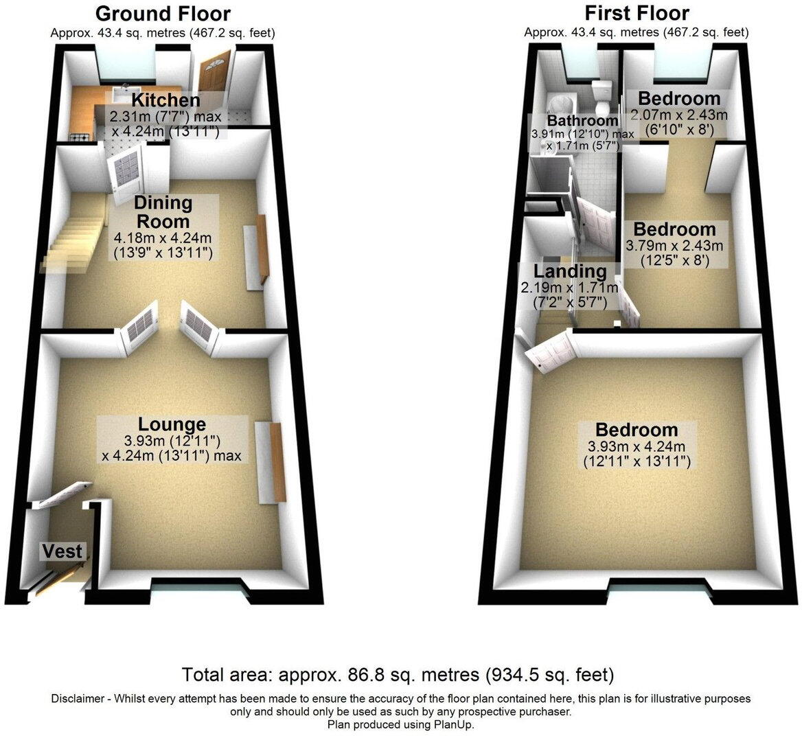 30 Alt Lane, Oldham OL8 2EL floorplan