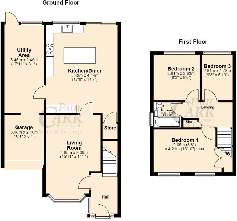 Duke Road, Burntwood, WS7 1PY floorplan