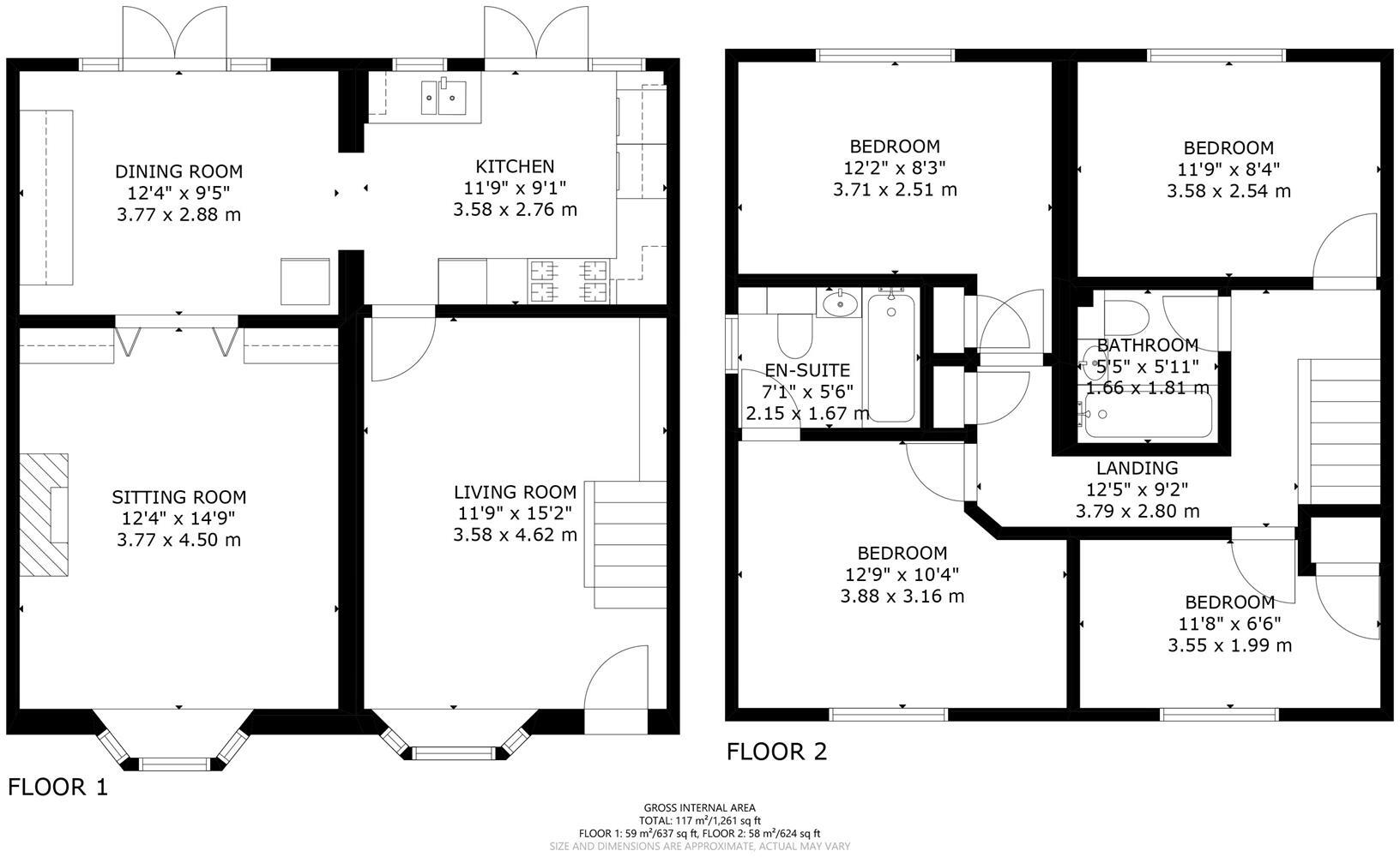Quinnell Drive, Hailsham floorplan