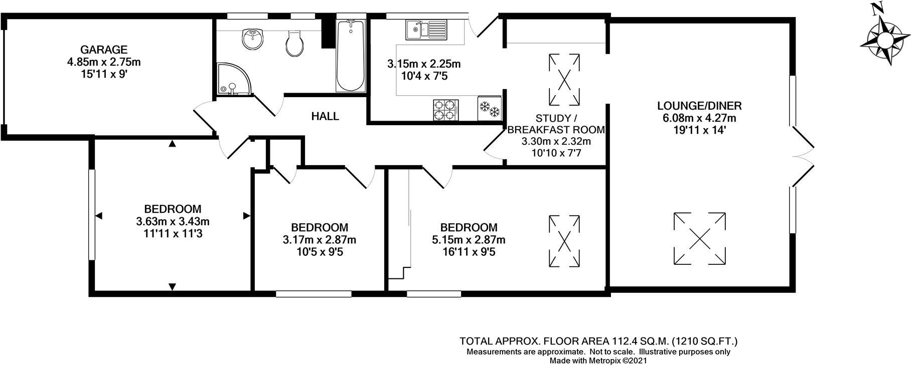 Central Avenue, Peacehaven floorplan