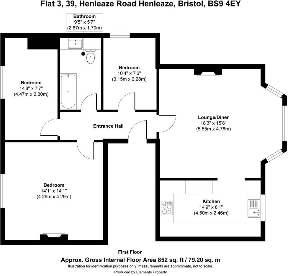 Henleaze Road, Bristol, BS9 floorplan