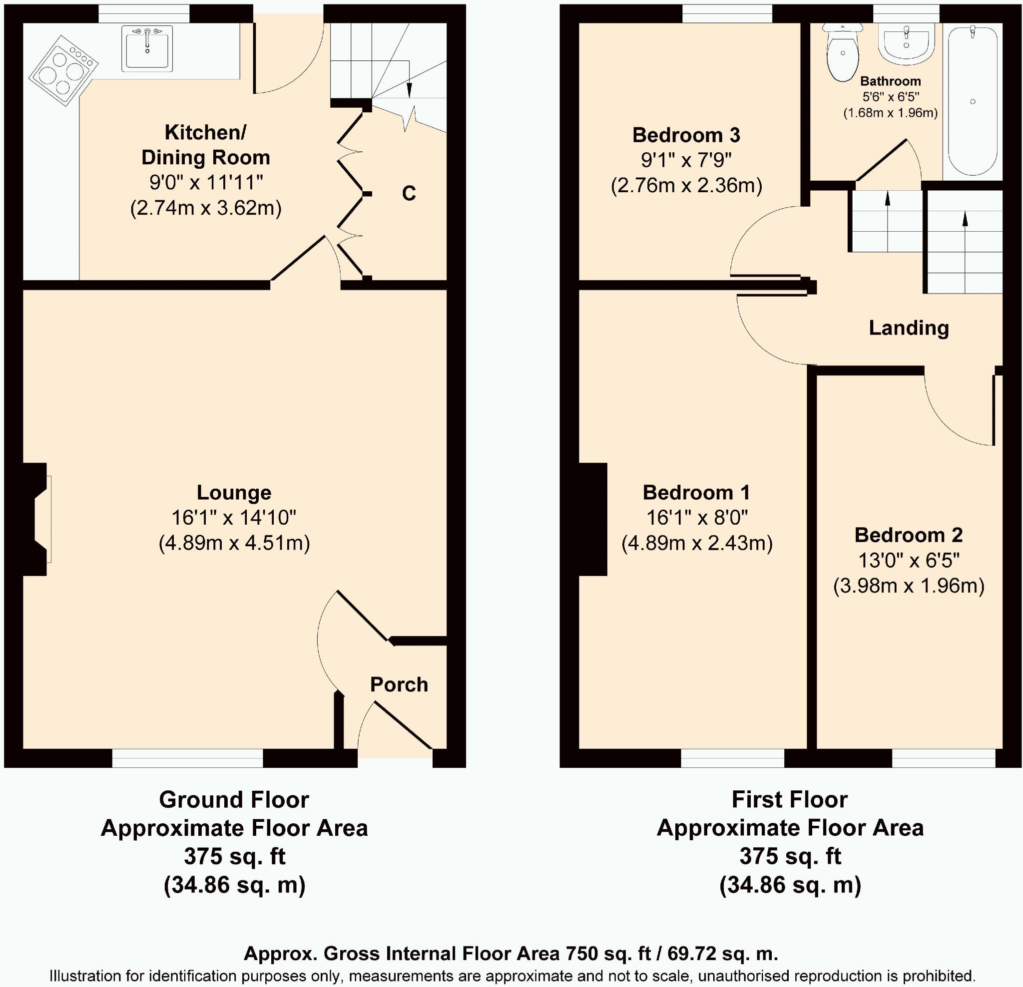 13 Fairview Littleborough OL15 9EX floorplan