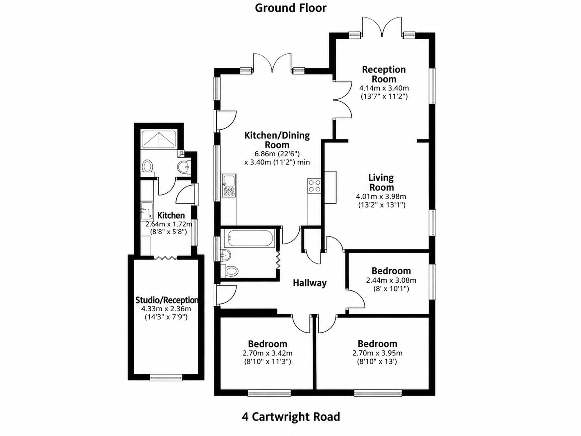 4 Cartwright Road Charlton Banbury OX17 3DG floorplan