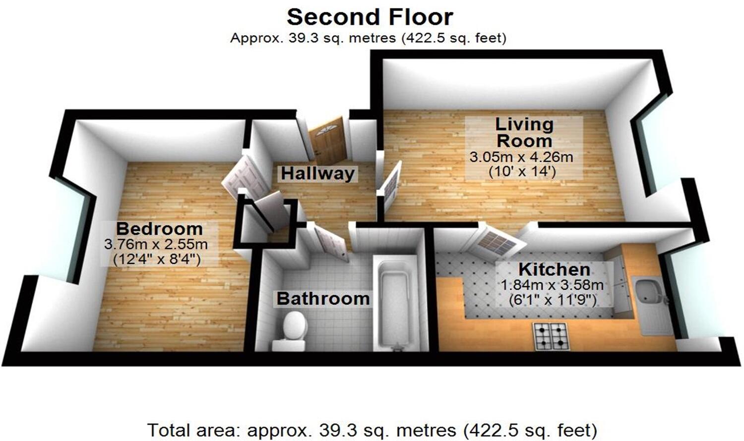 Felixstowe Court, E16 floorplan