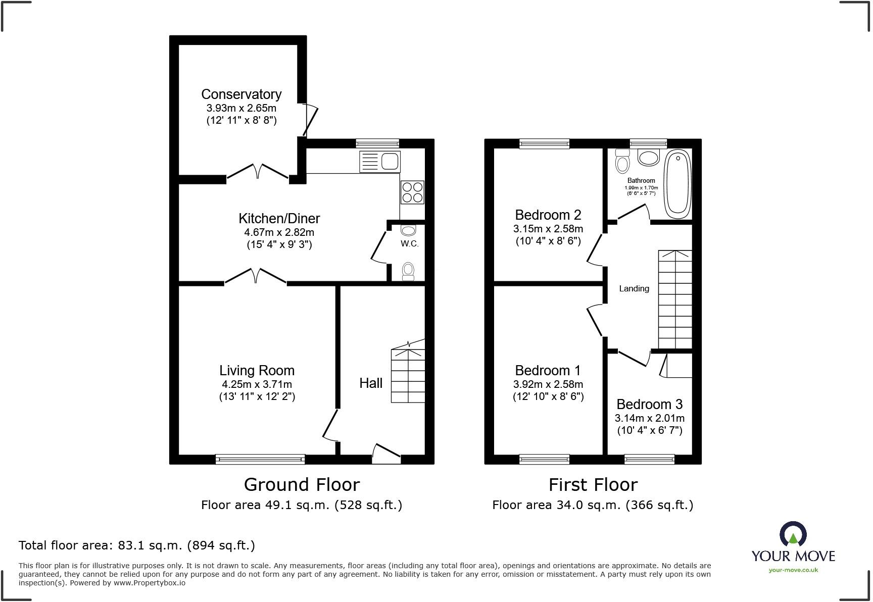 Cape Gardens, Shaw, Oldham, Greater Manchester, OL2 floorplan