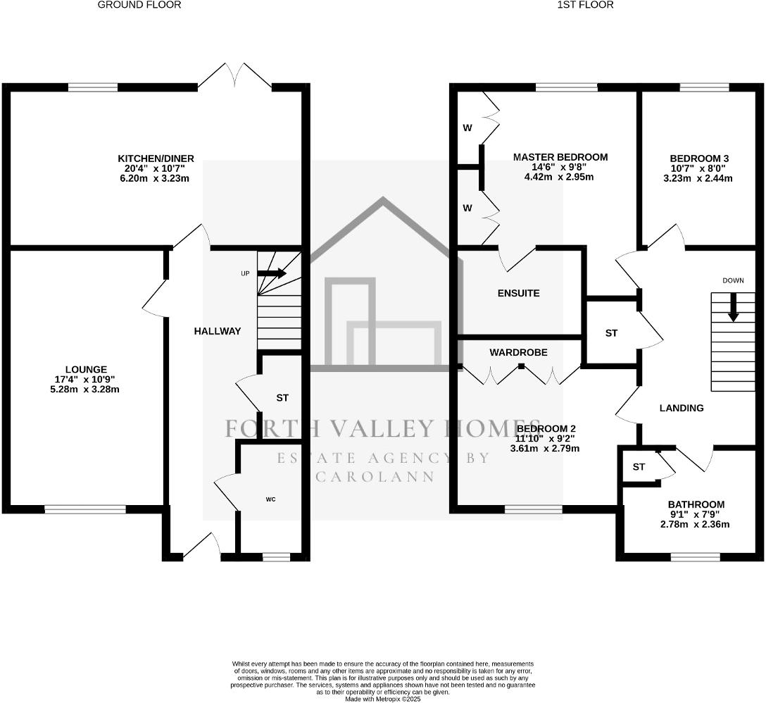 45, Ferniesyde Court, Kinnaird, FK2 8FR floorplan