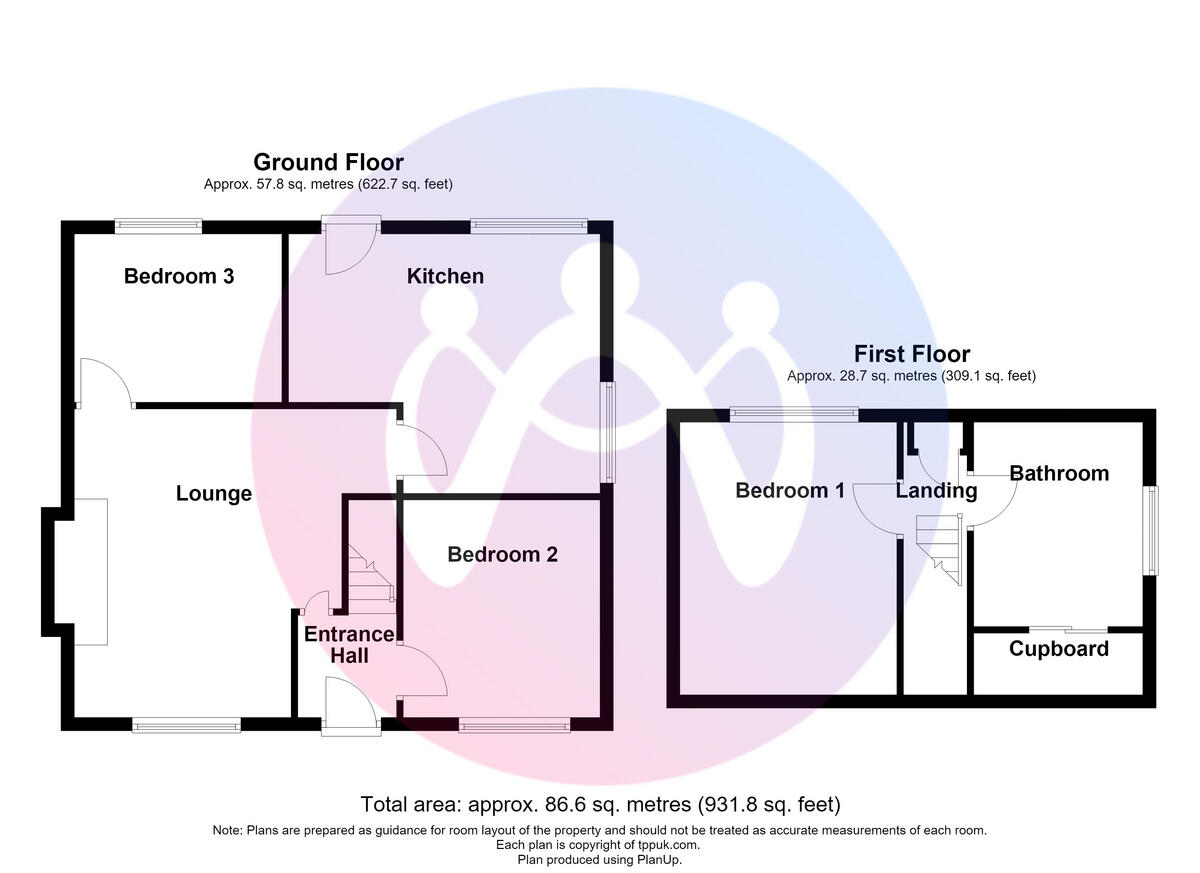 Bryn Eglwys, Bethesda, Gwynedd, LL57 floorplan