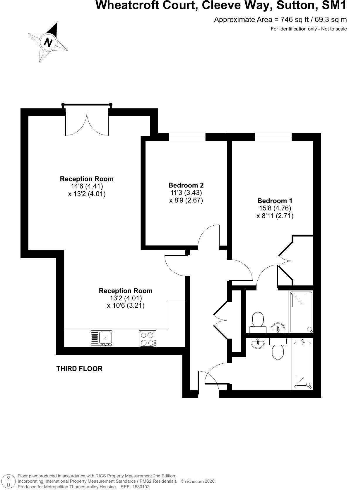 Wheatcroft Court, Sutton, London, SM1 floorplan