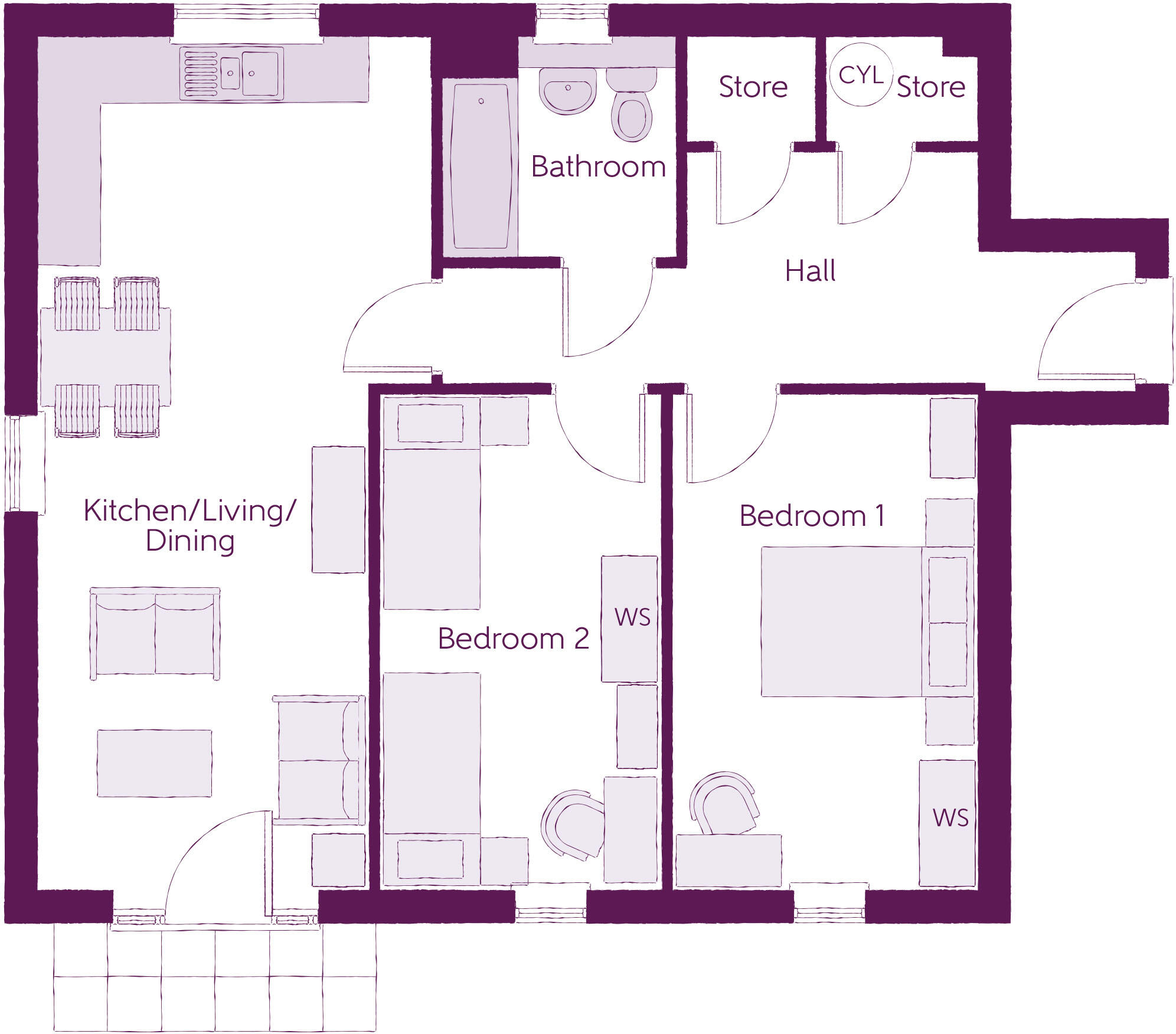 Newsam Court, Kennett floorplan