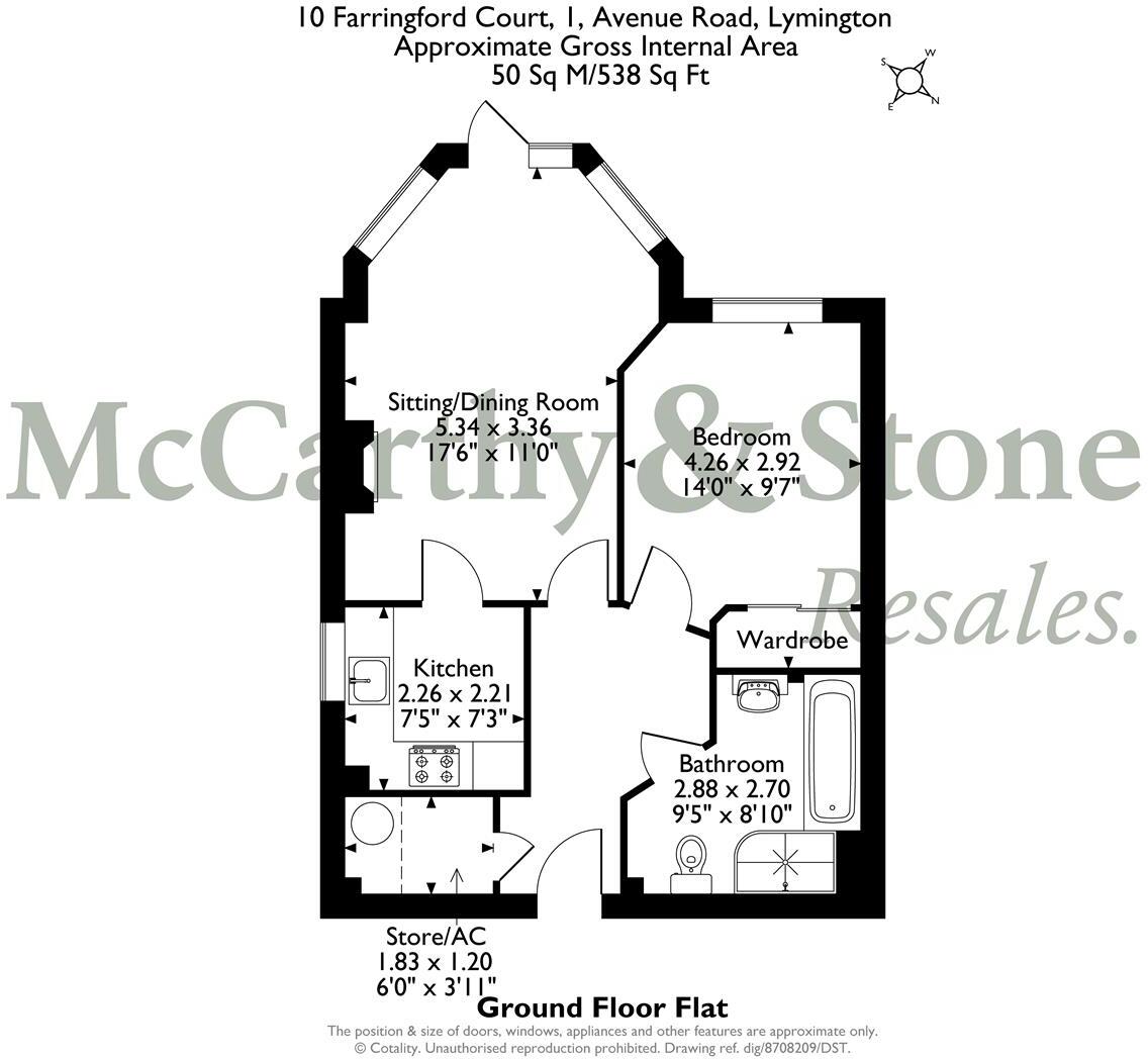 Farringford Court, 1 Avenue Road, Lymington, Hampshire floorplan