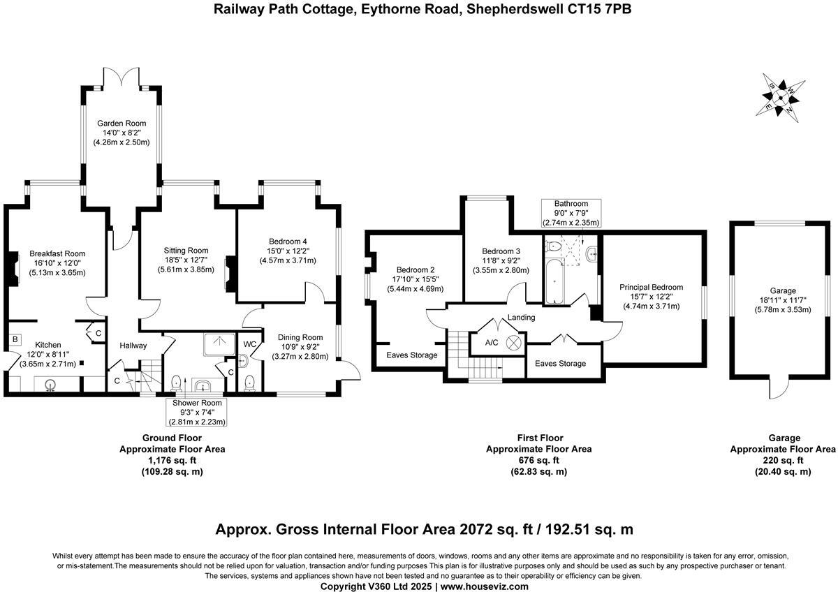 Railway Path Cottage, 9 Eythorne Road, Shepherdswell floorplan