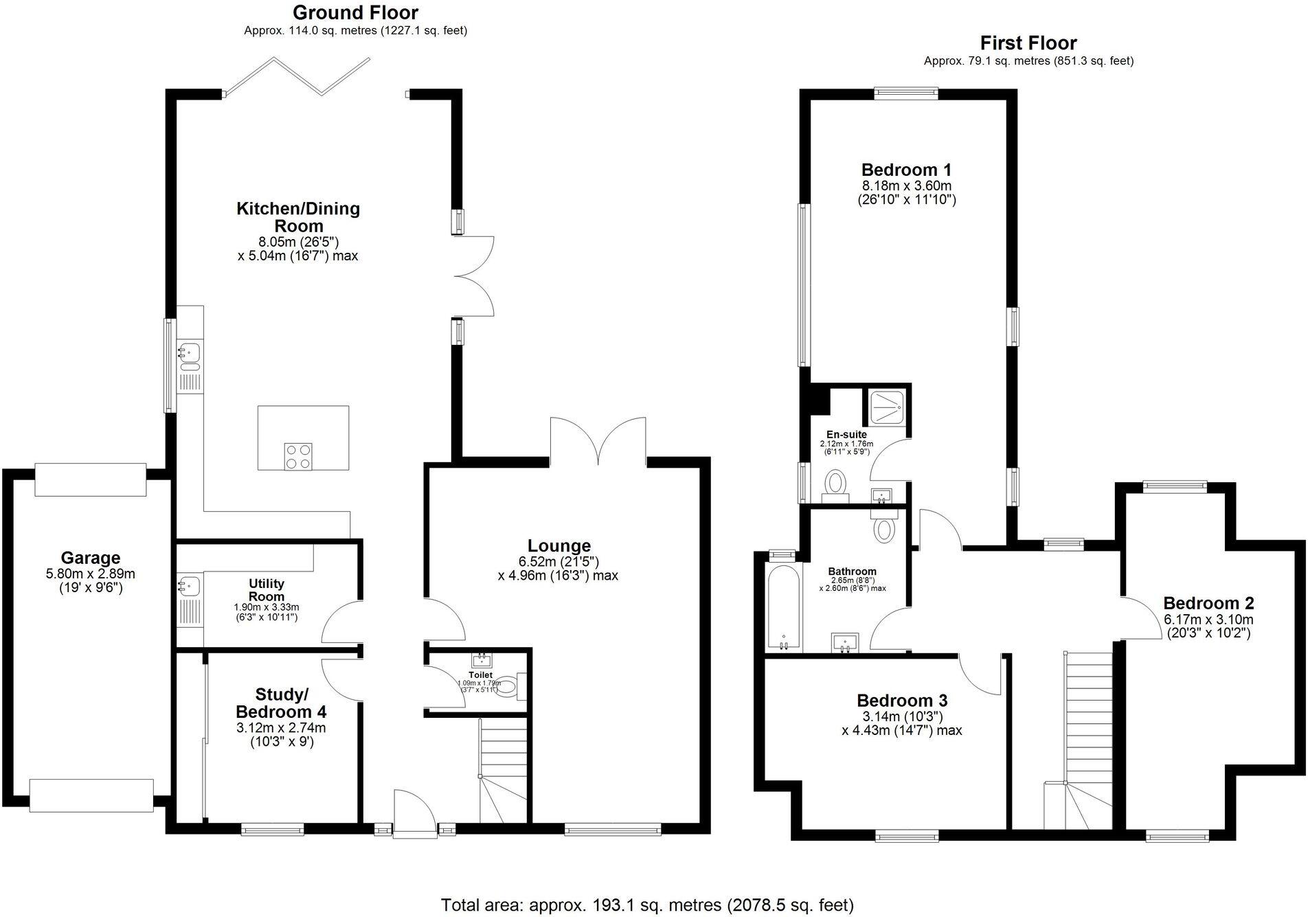 Edinburgh Road, Newmarket, CB8 floorplan
