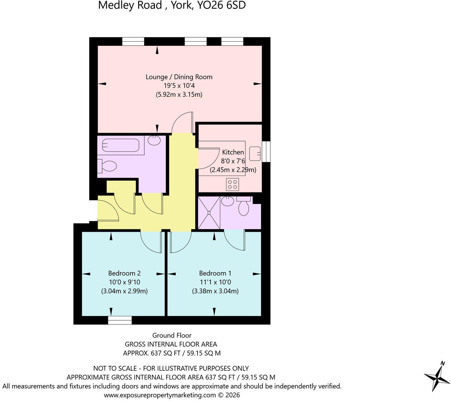 Medley Road, Upper Poppleton, YO26 floorplan
