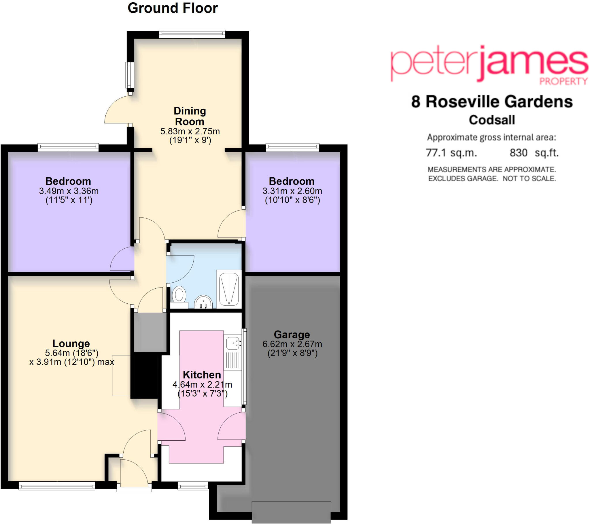 Roseville Gardens, Codsall floorplan