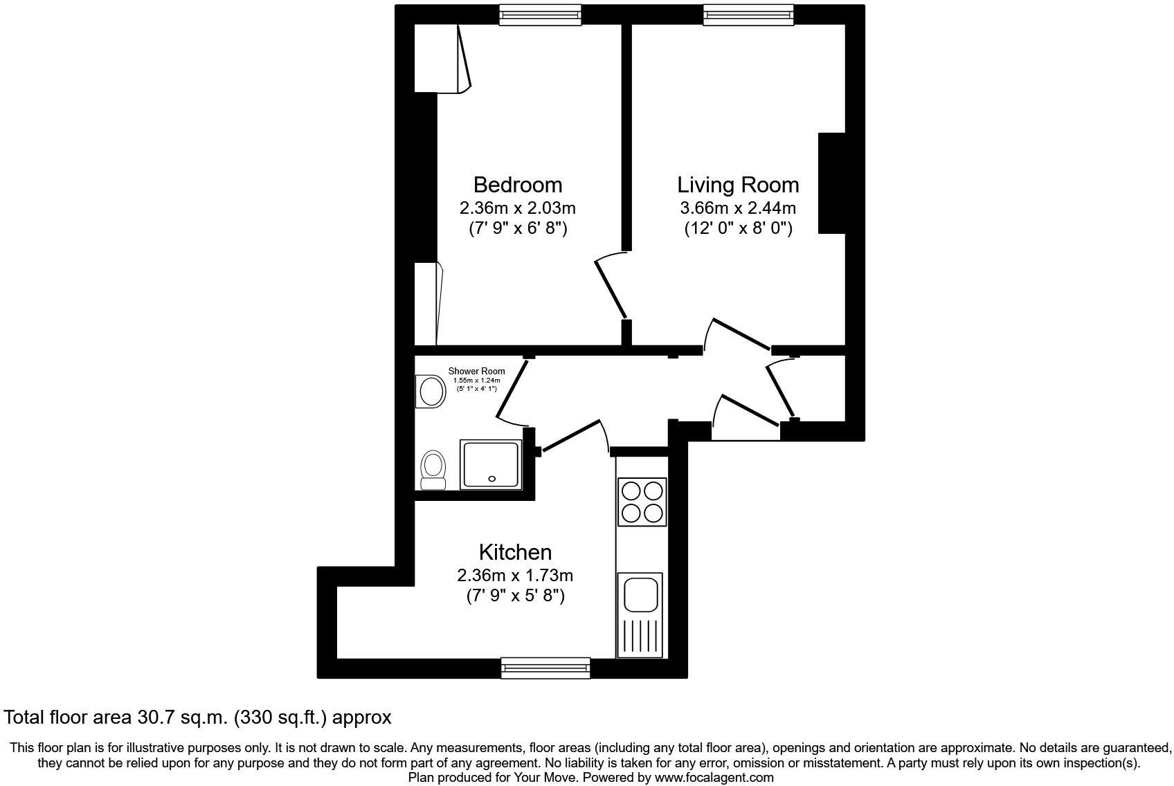Dover Road, Northfleet, Gravesend, Kent, DA11 floorplan