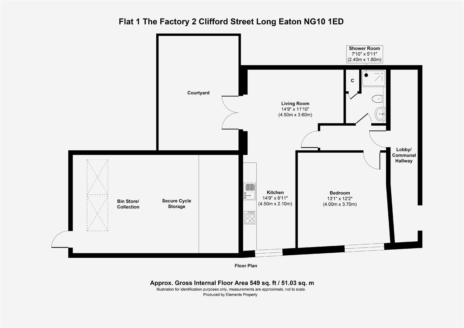 Clifford Street, Long Eaton, Nottingham, NG10 1ED floorplan