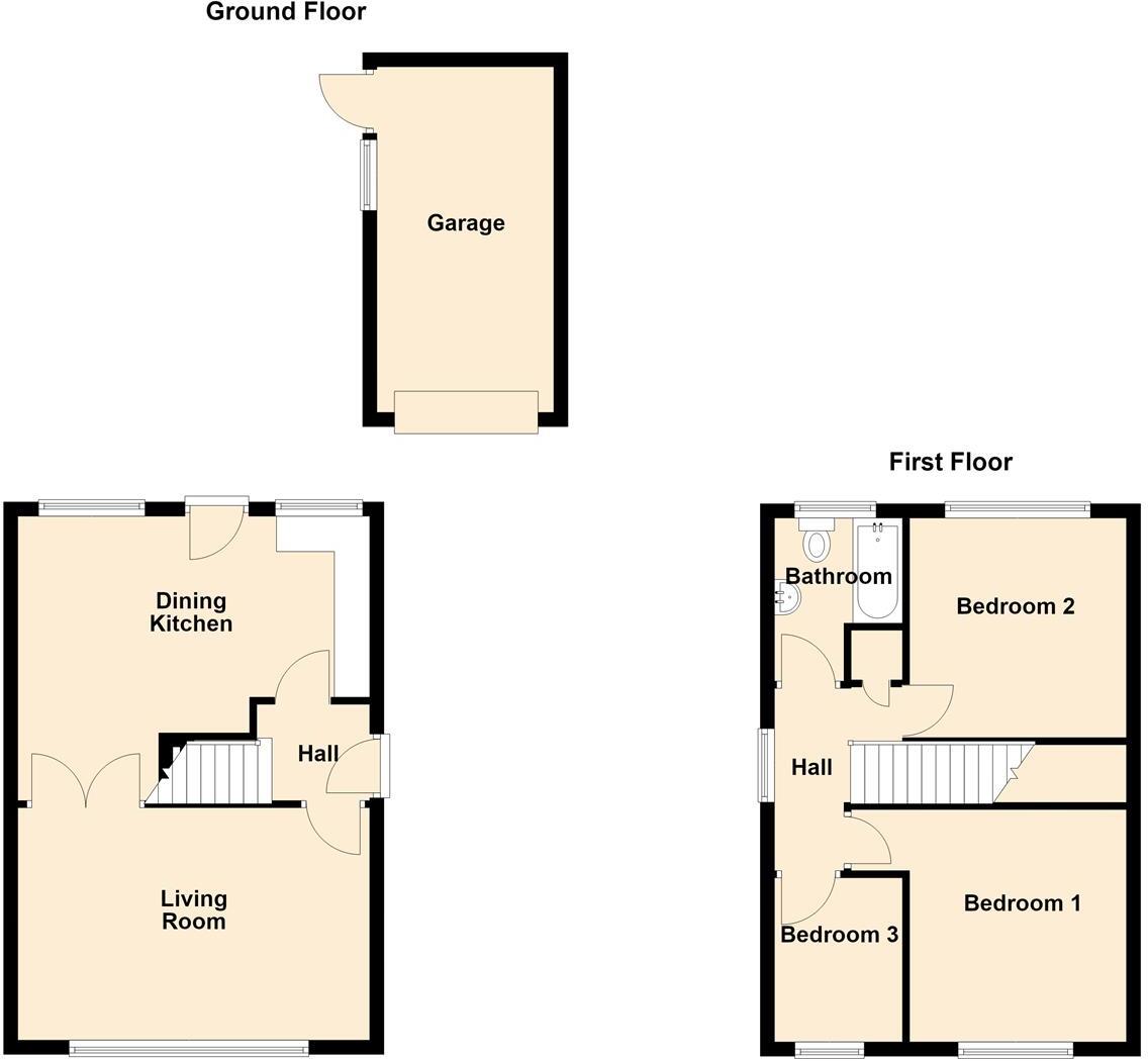 Swan Bank, Penn, Wolverhampton floorplan