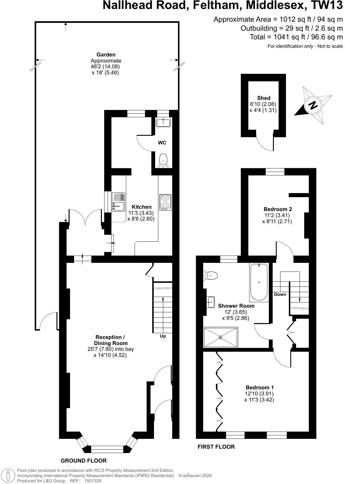Nallhead Road, Hanworth, TW13 6SS floorplan