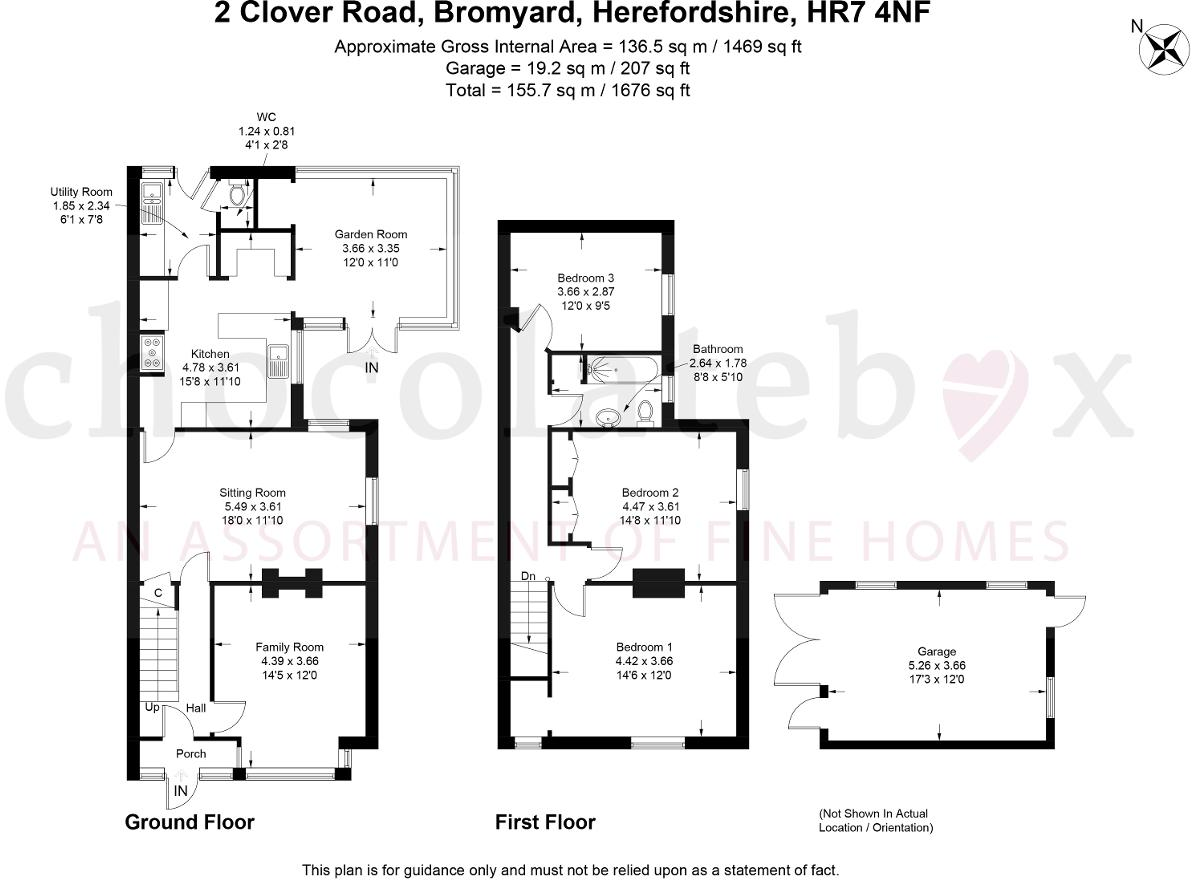 Clover Road, Bromyard, Herefordshire, HR7 4AP floorplan