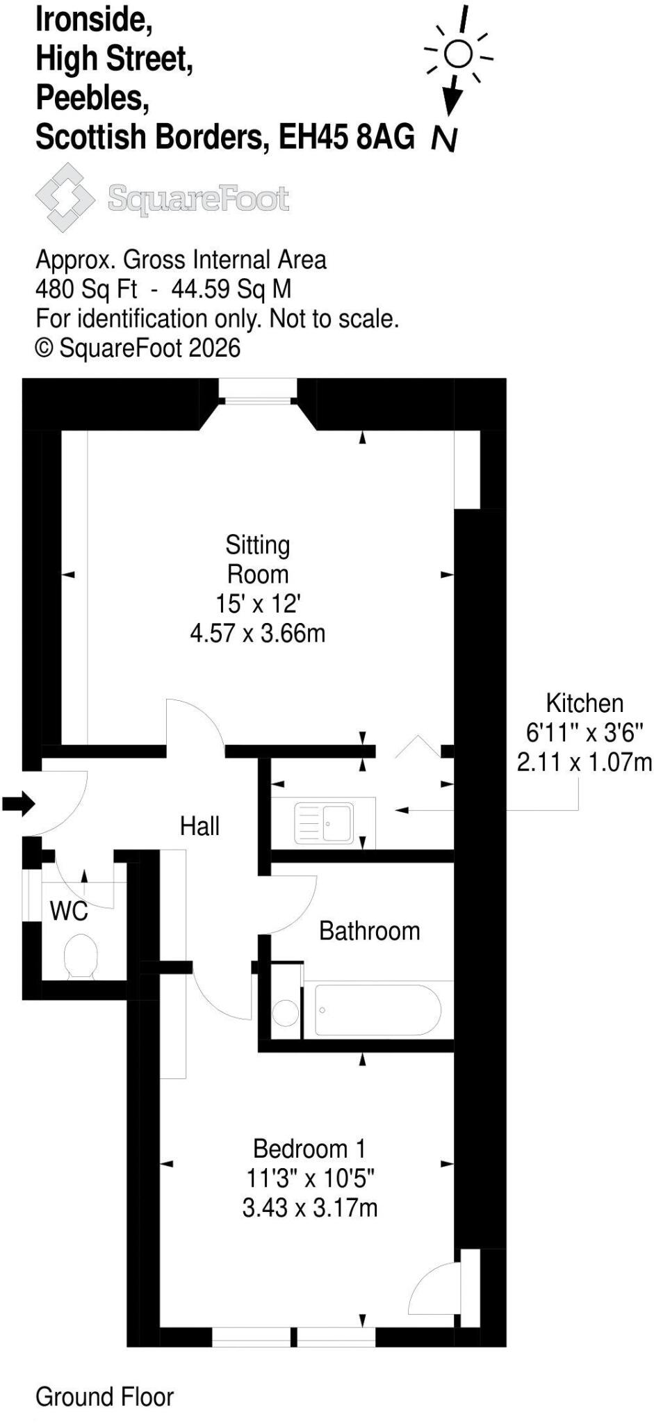 3 High Street, Peebles, EH45 8AG floorplan