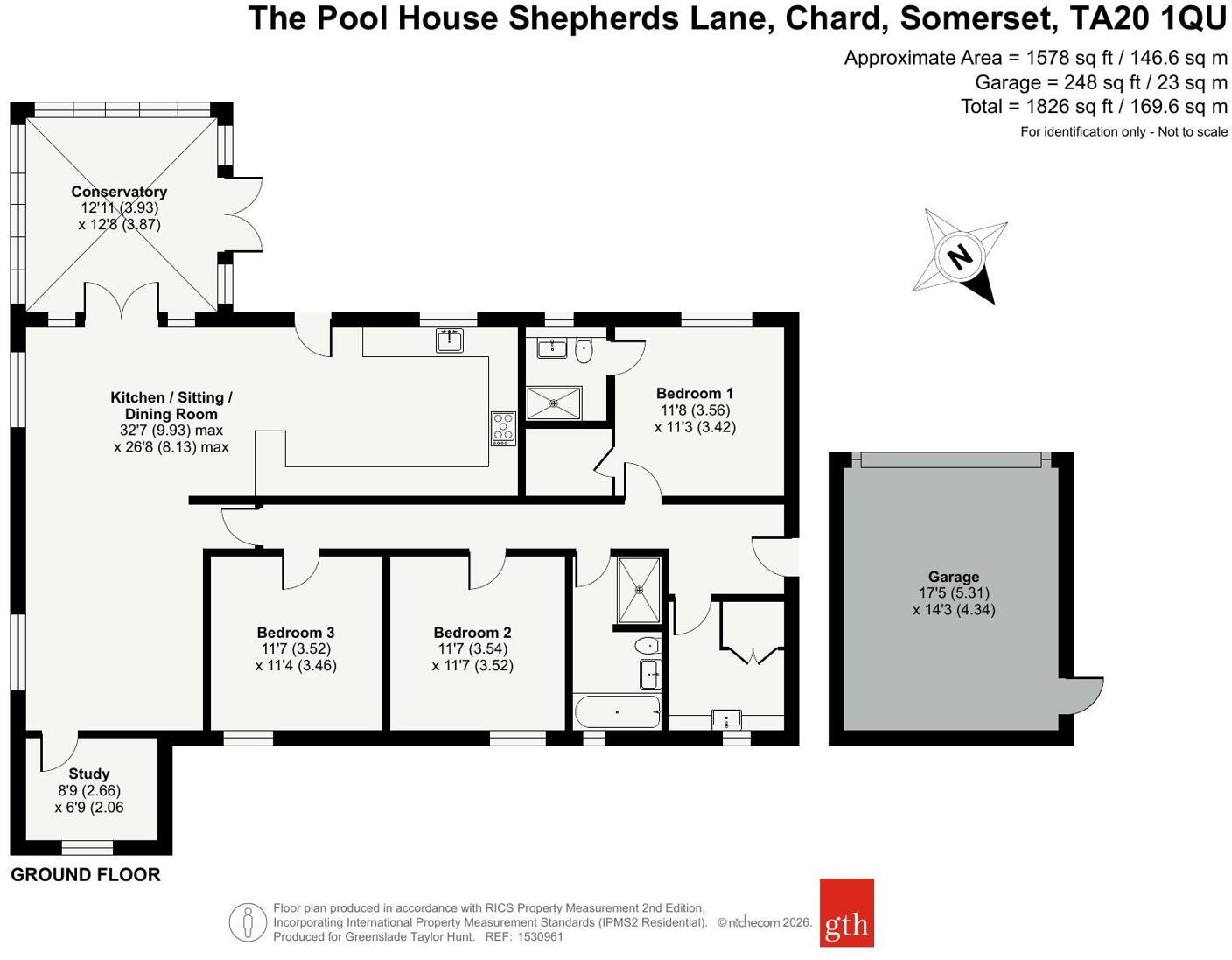 Shepherds Lane, Chard, Somerset, TA20 floorplan