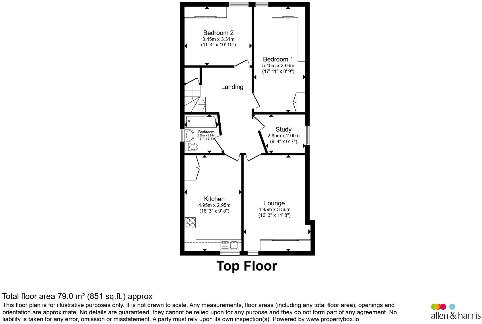Grosvenor Place, Bath floorplan