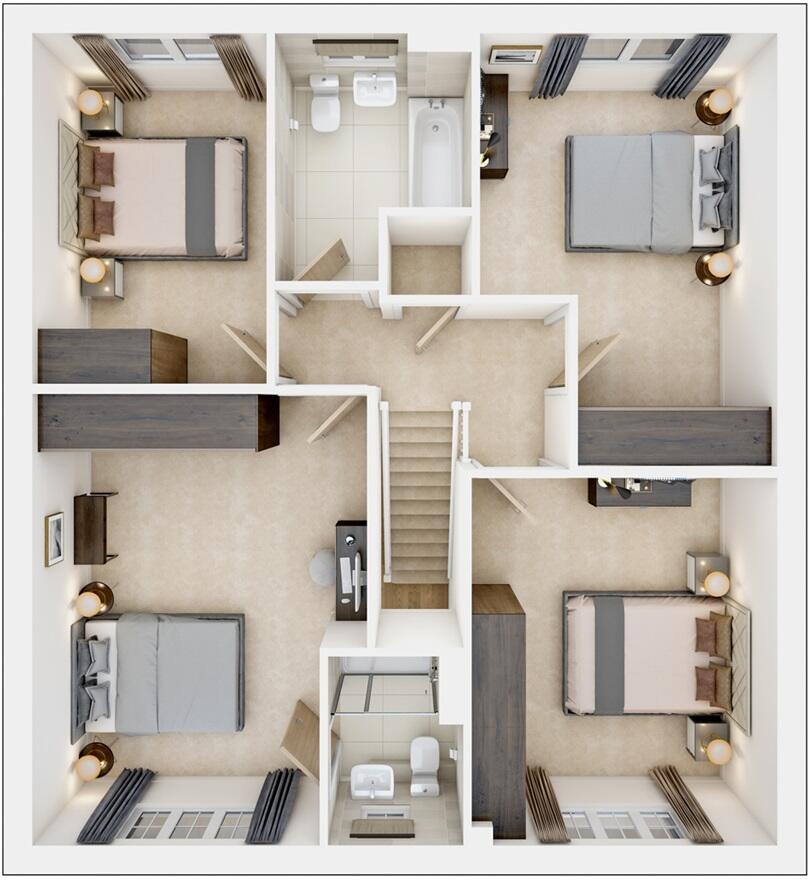 Brooke Way, Stowmarket, Suffolk, IP14 1UH floorplan