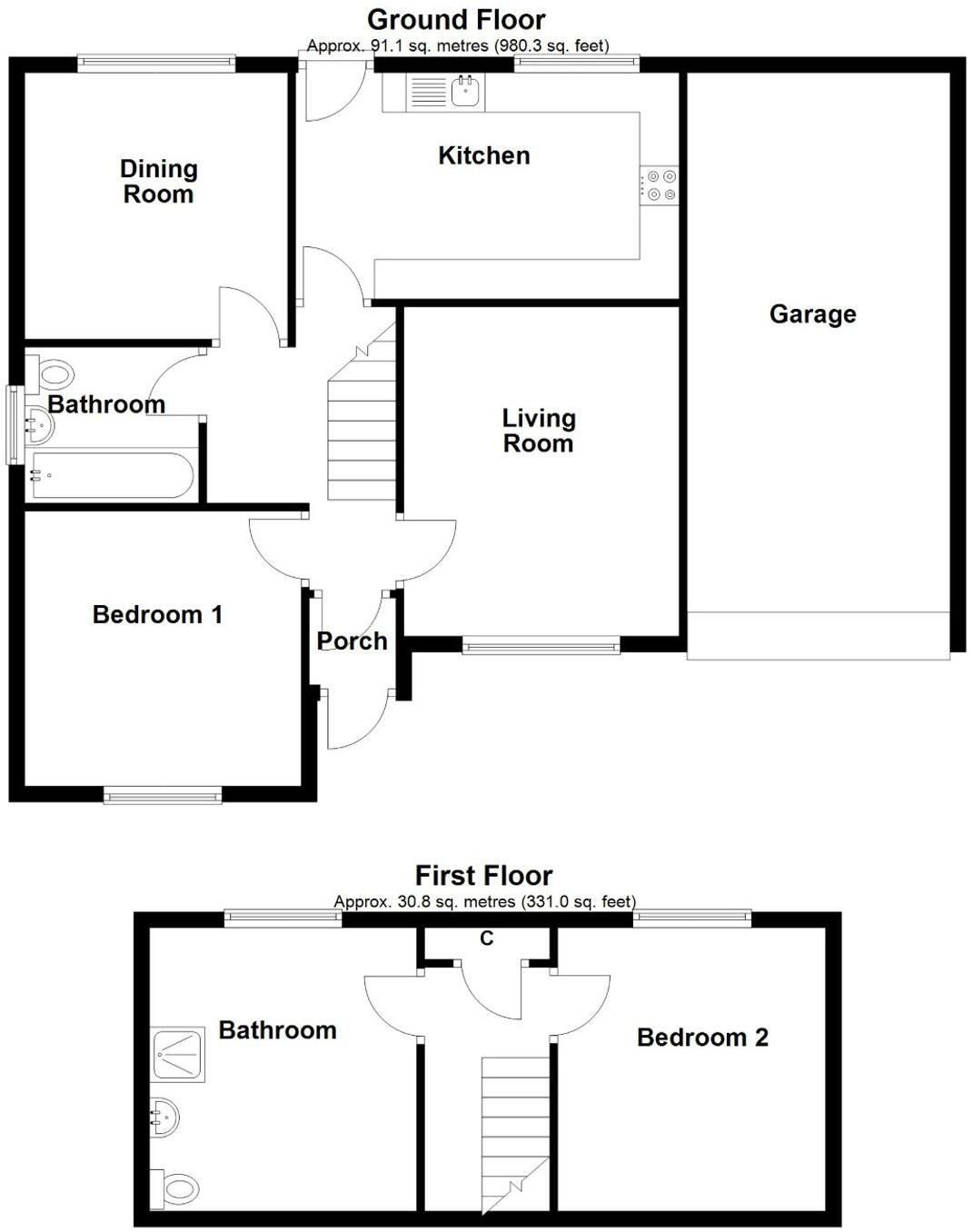 Megs Lane, Buckley, CH7 floorplan