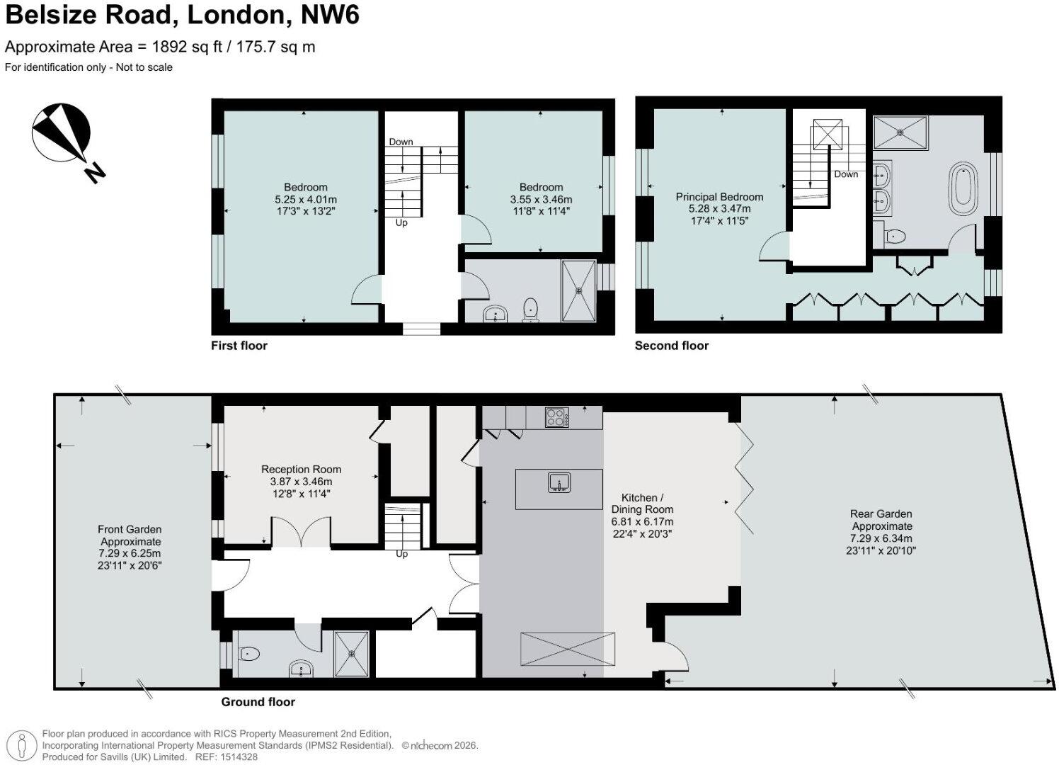 Belsize Road, London, NW6 floorplan