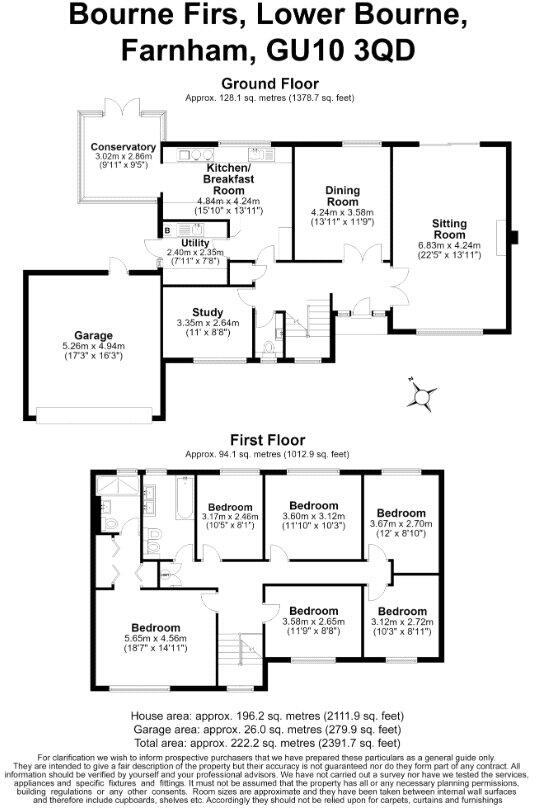 Bourne Firs, Lower Bourne, Farnham, Surrey, GU10 floorplan