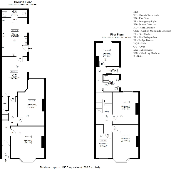 Available July 2027, £120pppw - Cavendish Place, Jesmond, NE2 floorplan