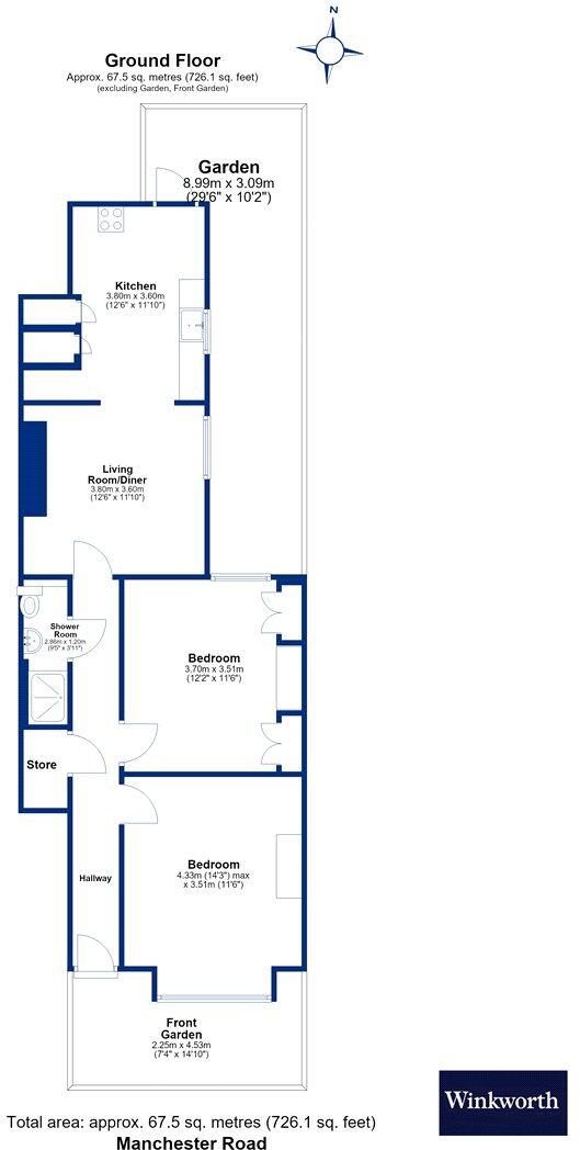 Manchester Road, London, N15 floorplan