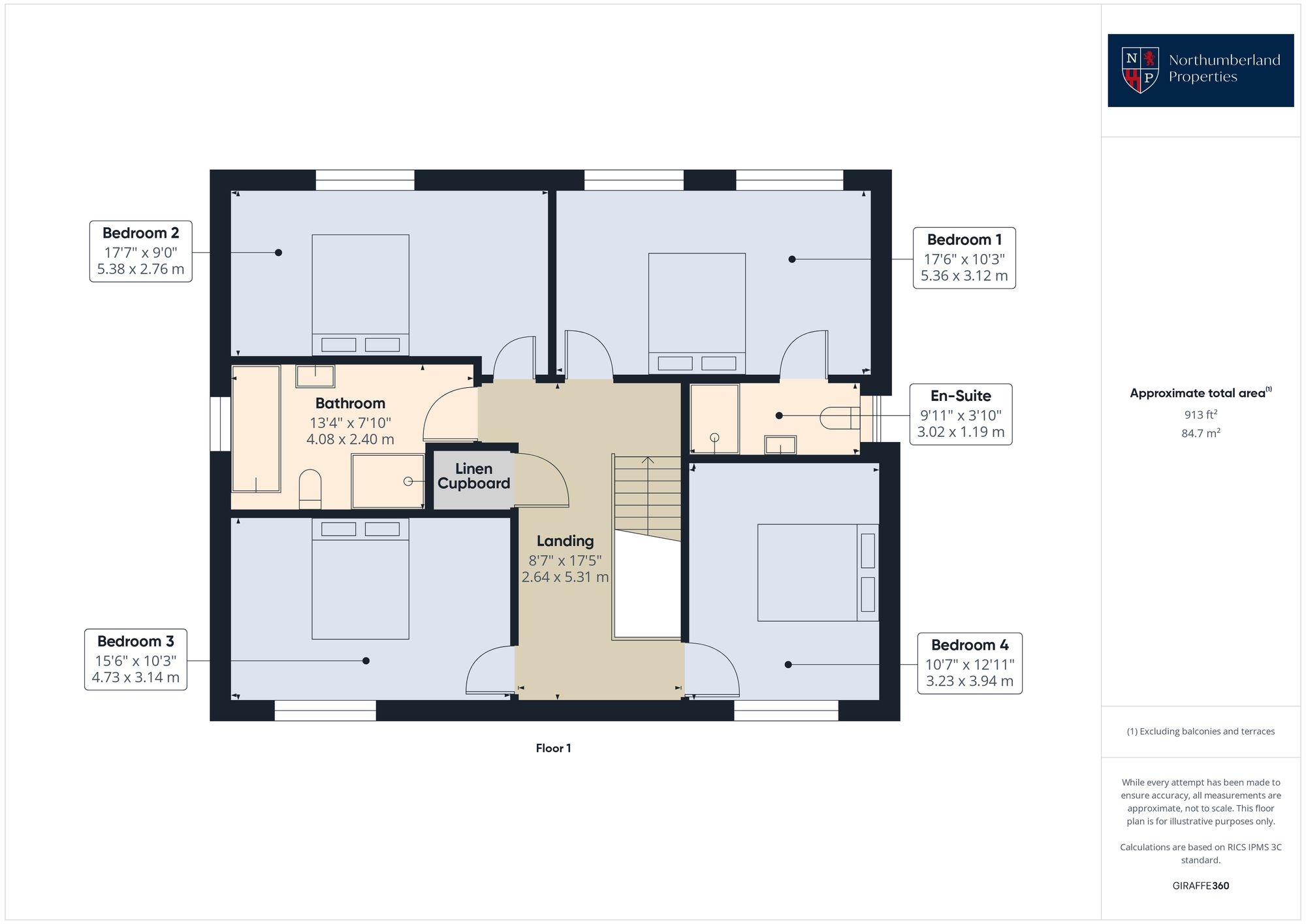 4, Maple Drive, Alnwick, NE66 floorplan