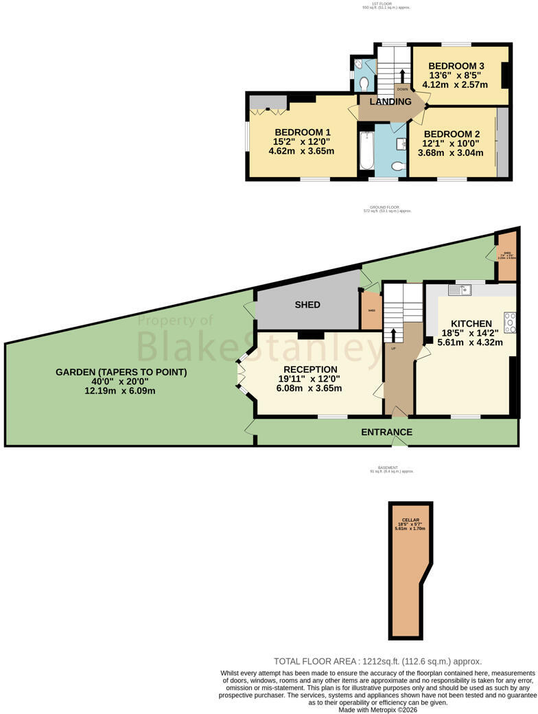 Wayland Avenue, E8 floorplan