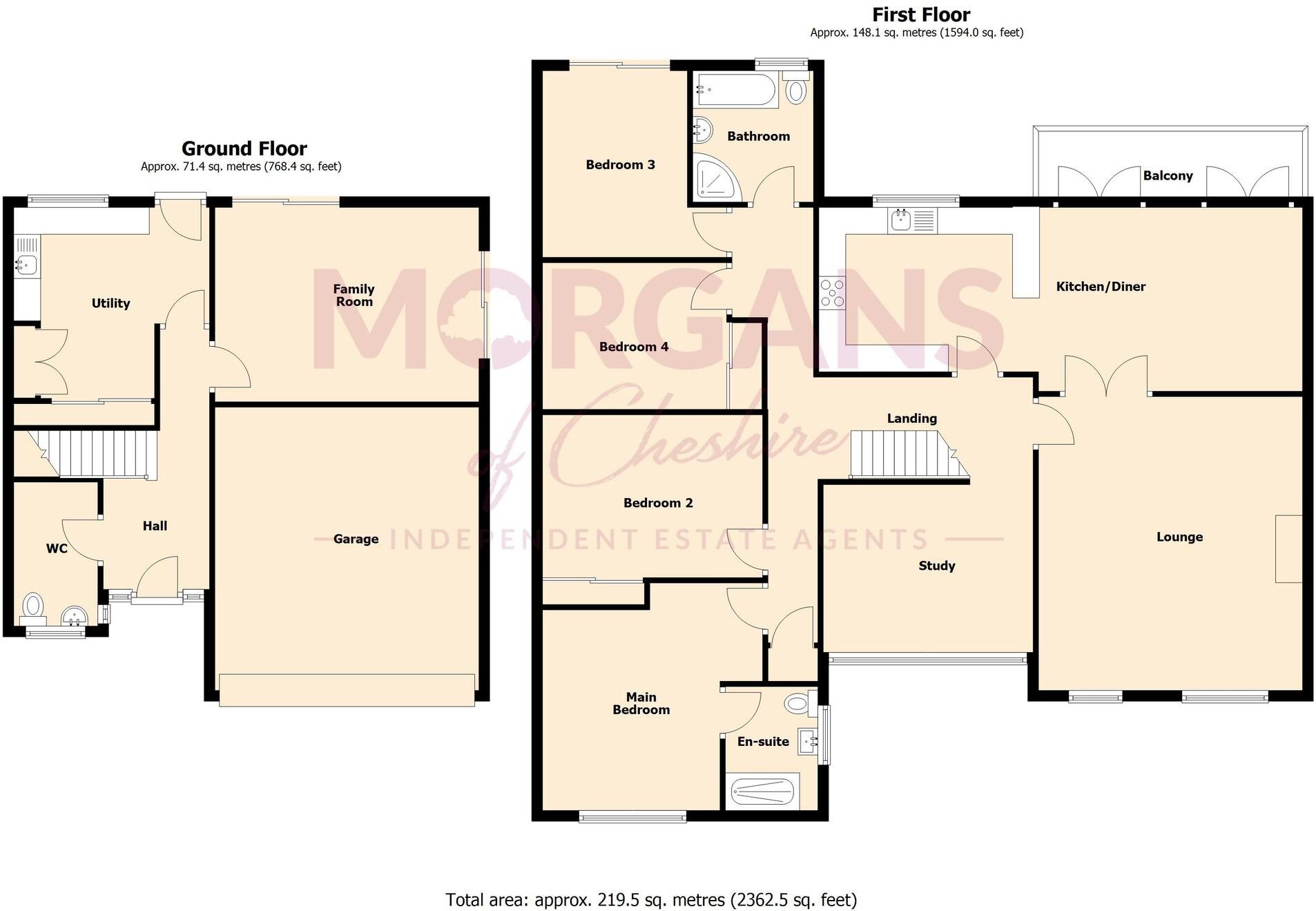 9, Park Crescent, Cuddington, CW8 floorplan