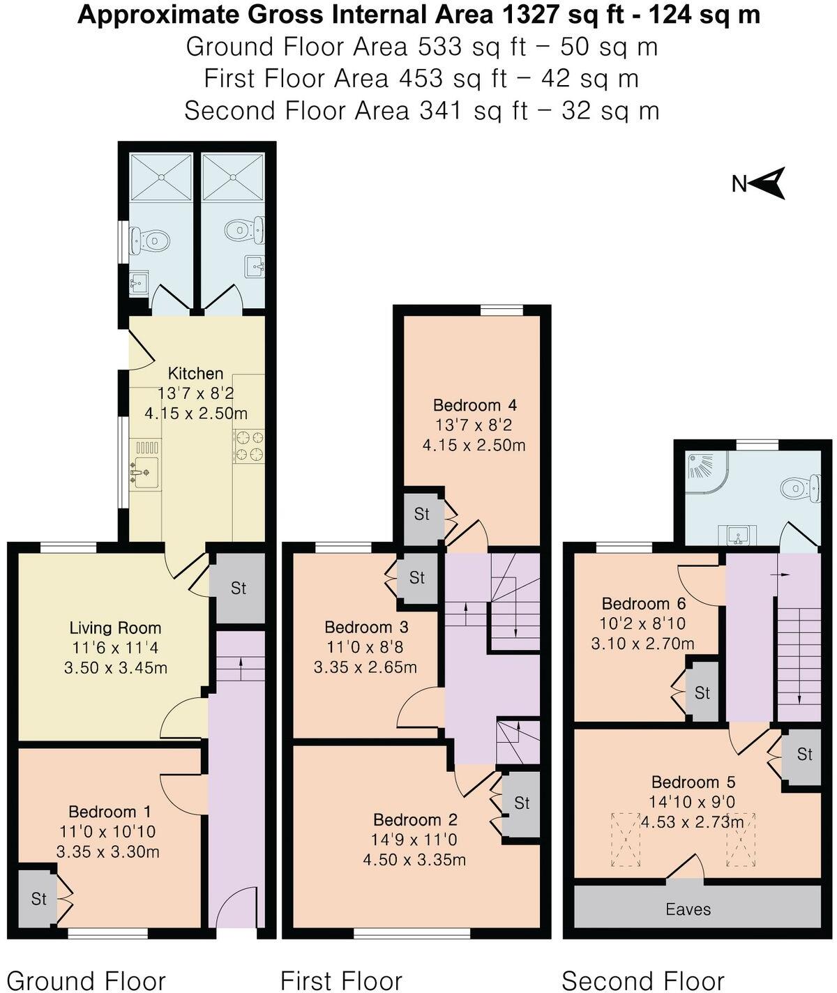 De Beauvoir Road, Reading, RG1 floorplan