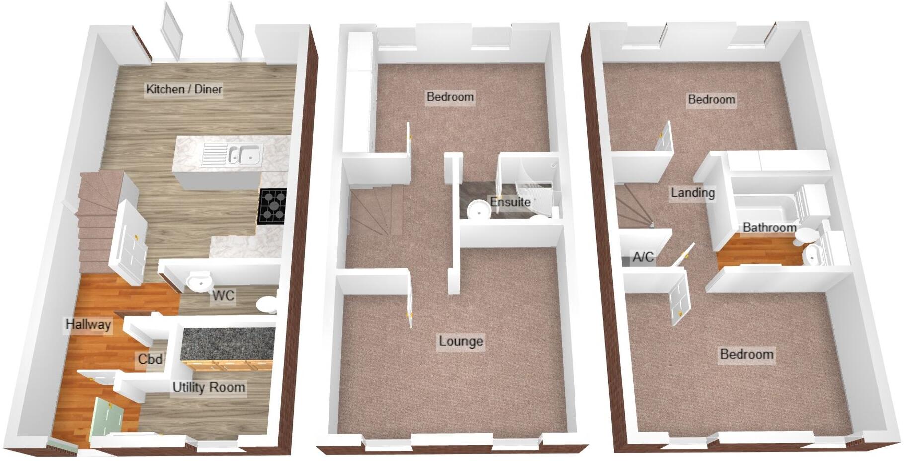 Longacres, Bridgend, CF31 floorplan