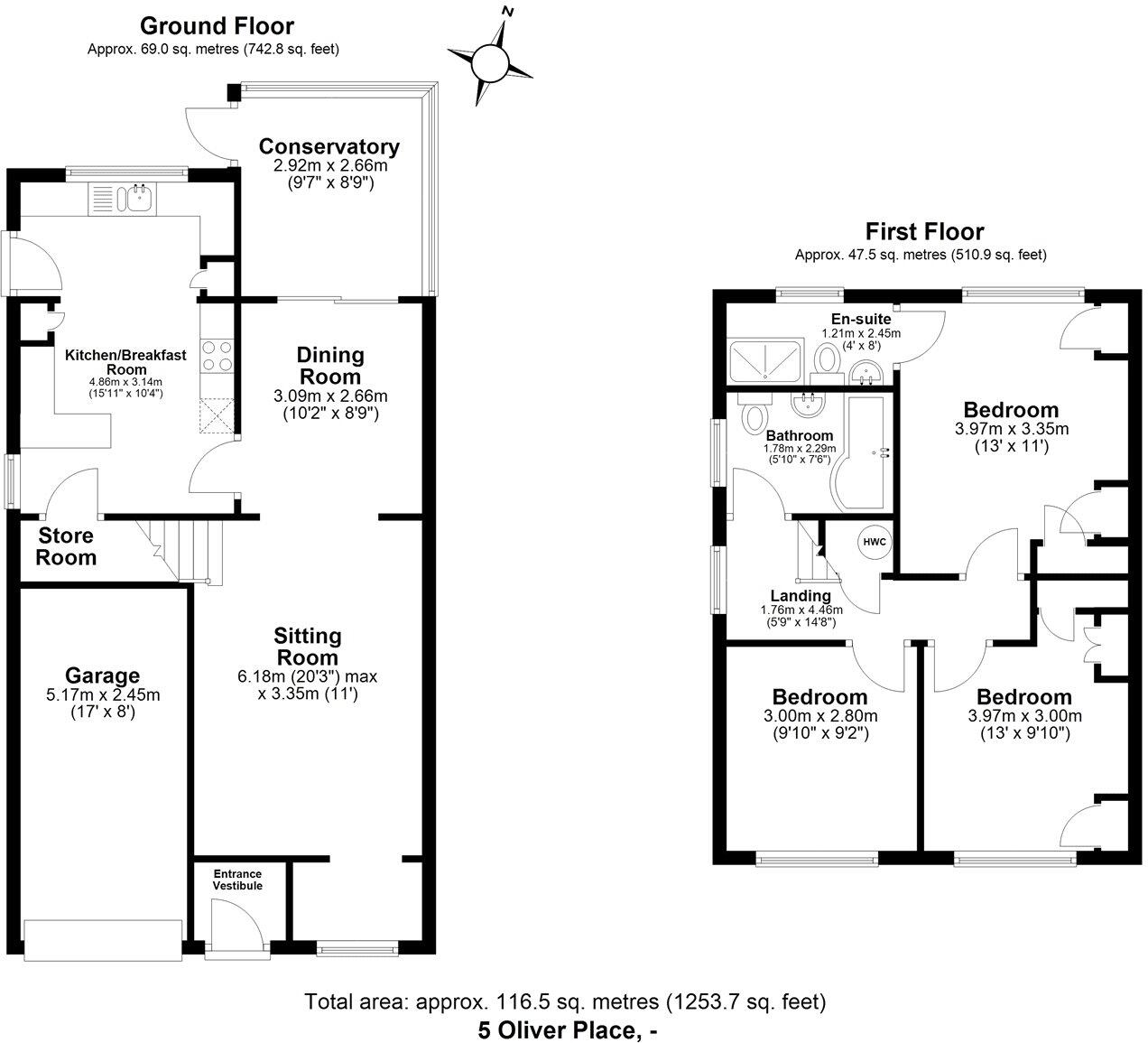 Oliver Place, Durham, DH1 floorplan