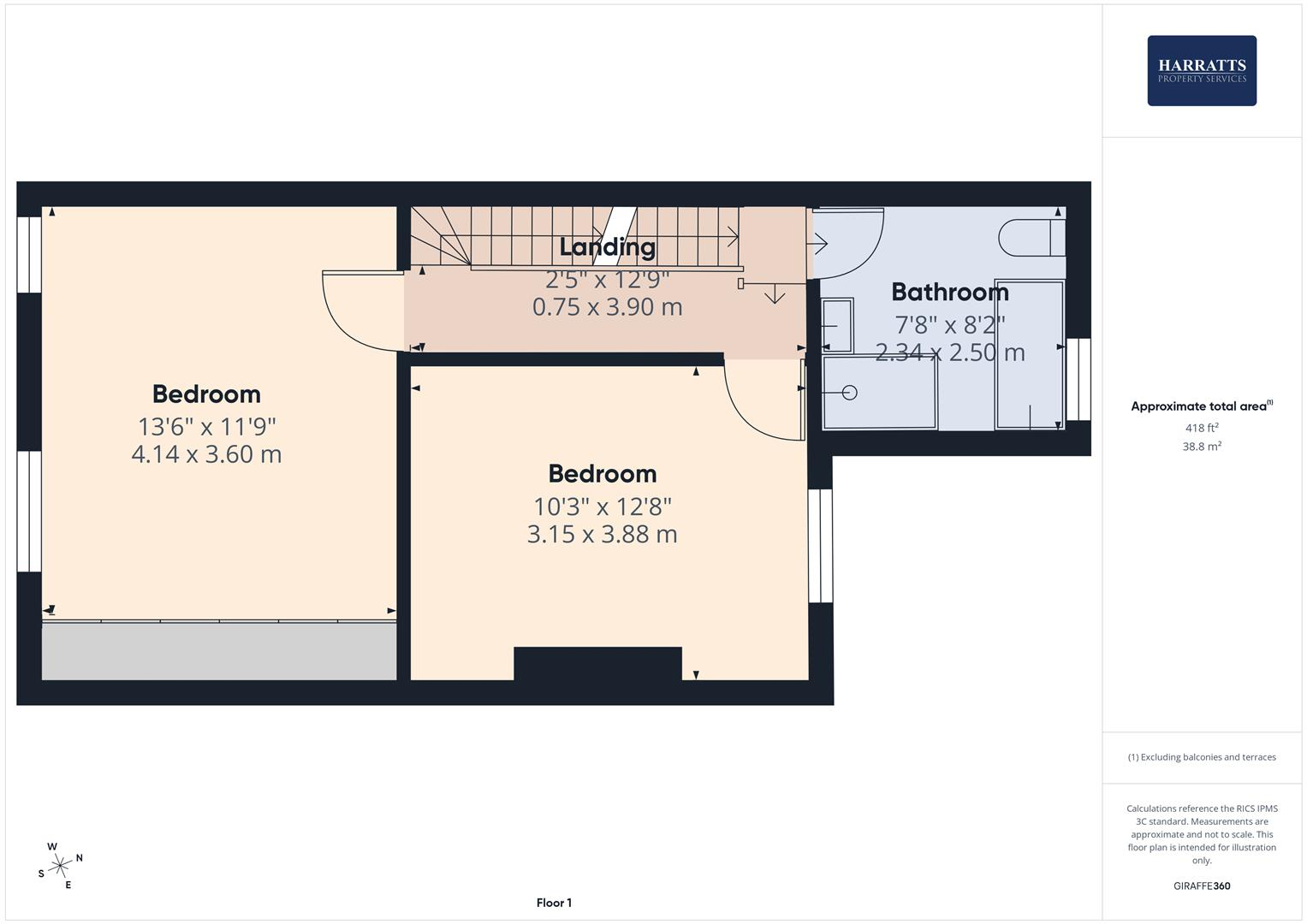 13A, Carrington Road, Stockport floorplan