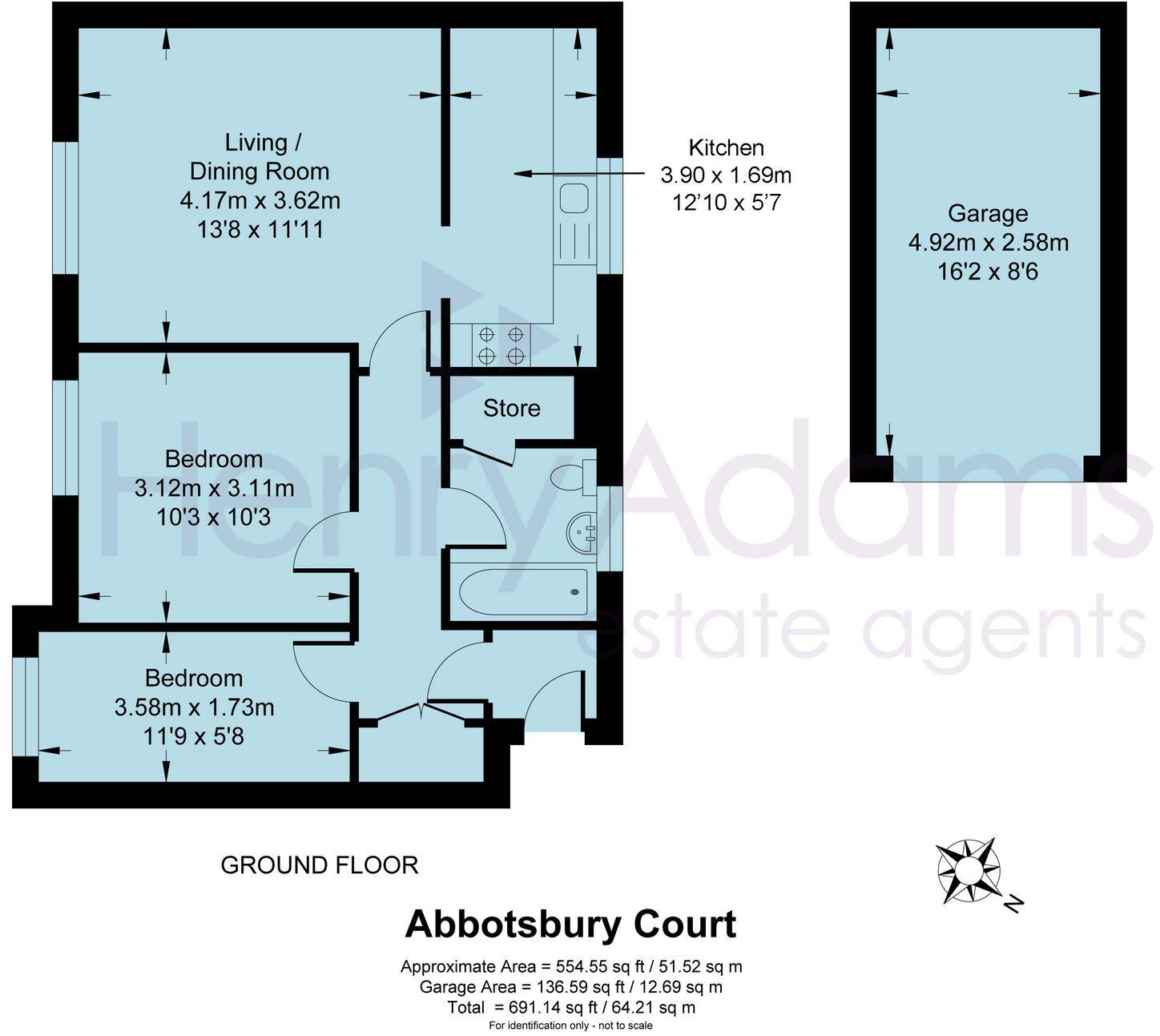 Abbotsbury Court, Horsham, RH13 floorplan