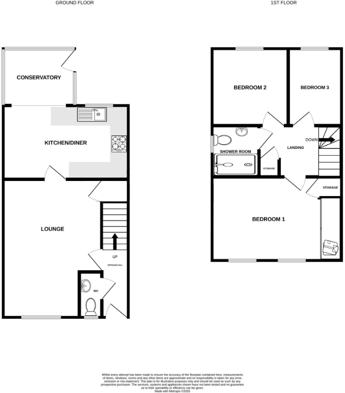 Oxley Close, Kirkham, Lancashire, PR4 floorplan