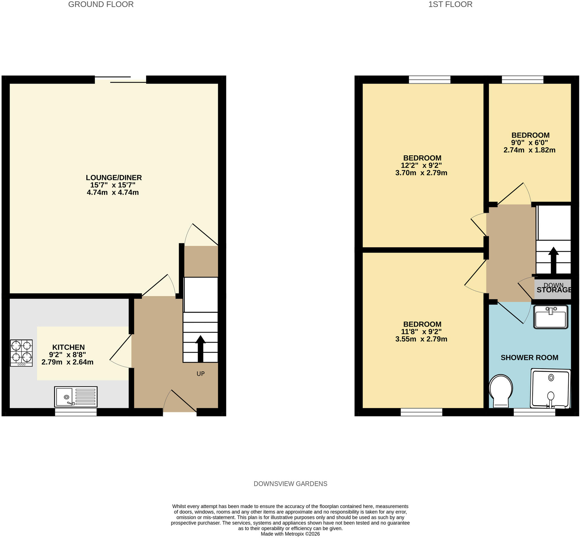 Downsview Gardens, Wootton Bridge, Ryde, floorplan