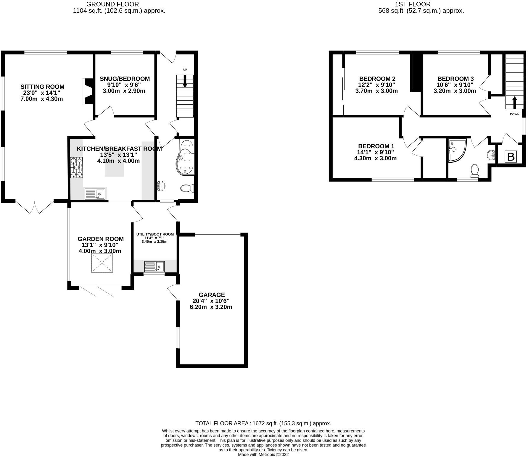 Woodside Avenue, Heacham floorplan