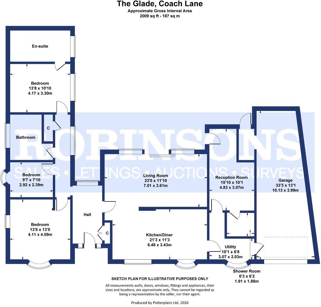 Coach Lane, Witton Gilbert, Durham floorplan