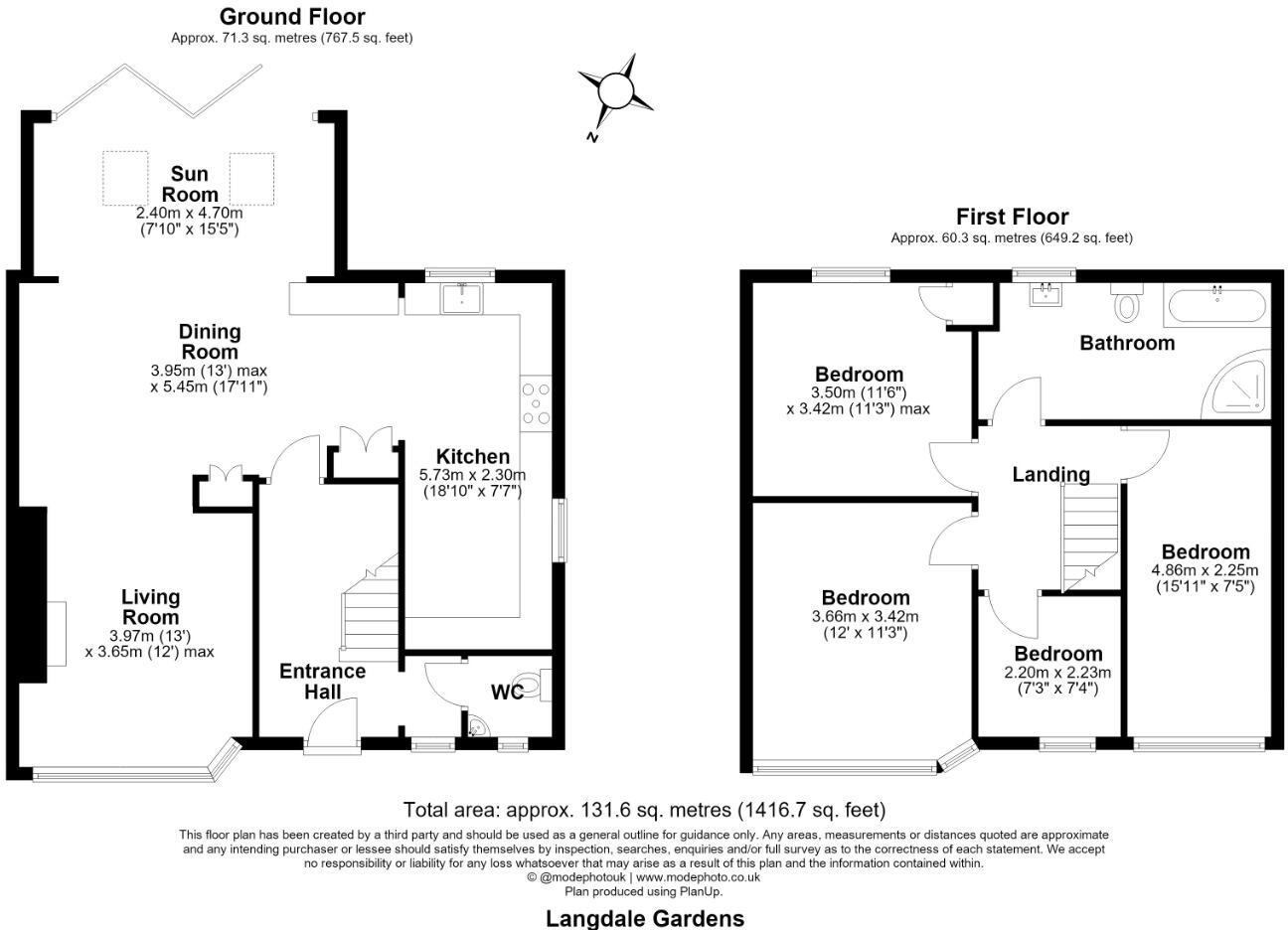Langdale Gardens, Chelmsford, CM2 floorplan