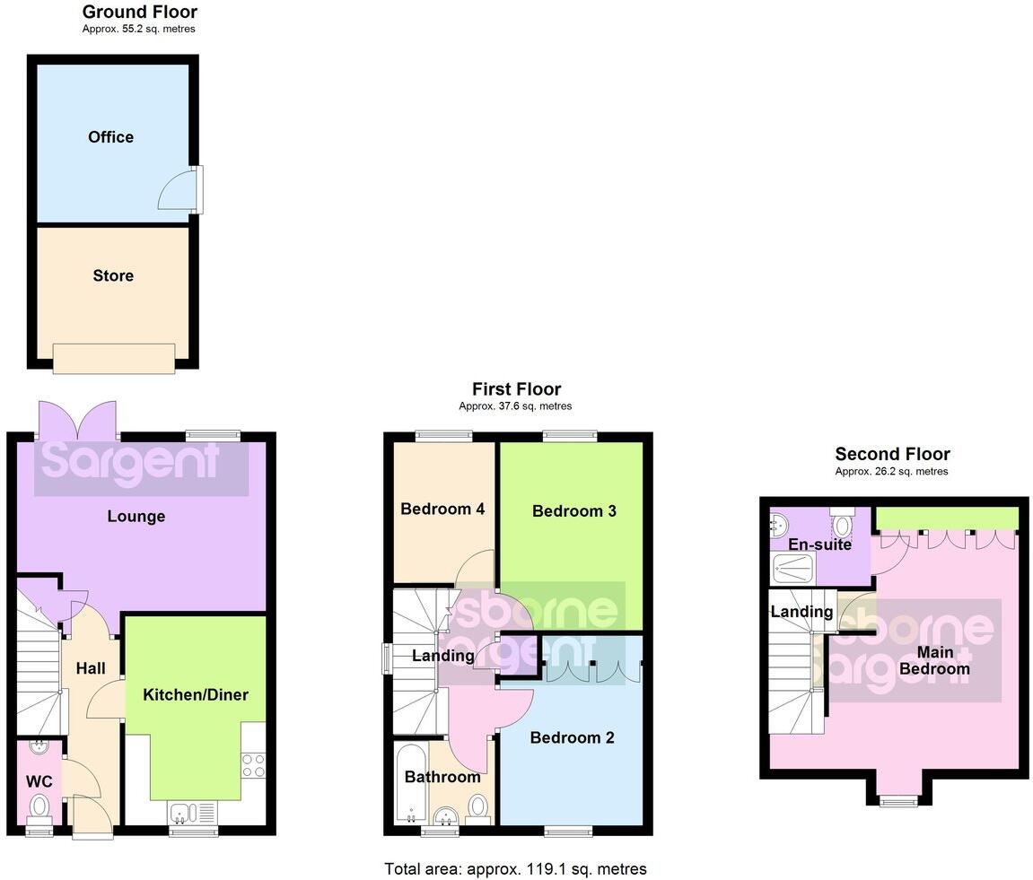 Sidney Wolfe Close, Cawston, Rugby, CV22 floorplan